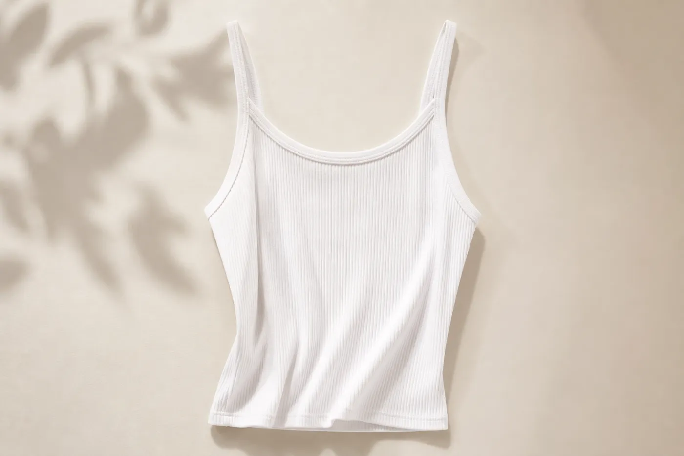 Ribbed Cotton Tank Camisole